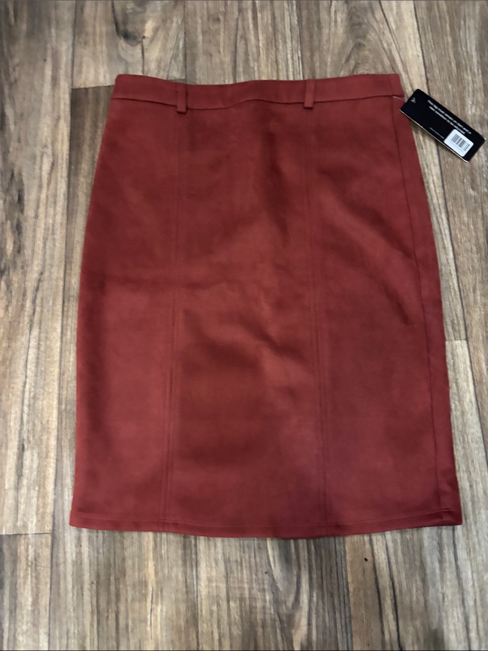 Burnt orange pencil skirt